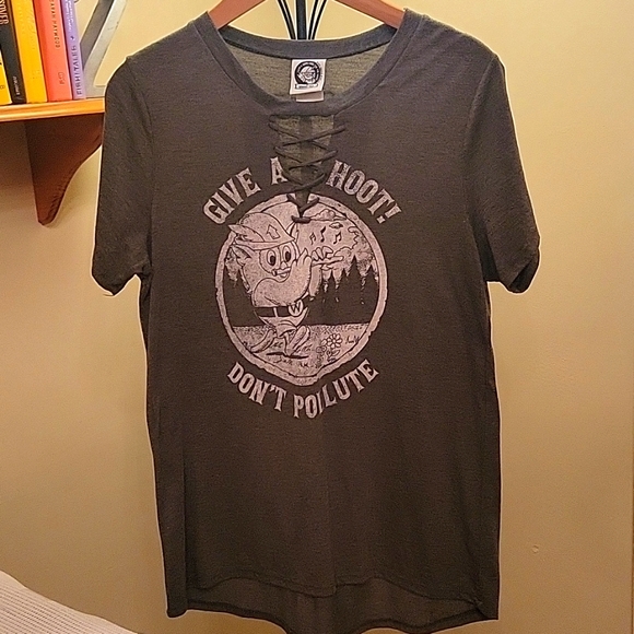 Give A Hoot Don't Pollute Tshirt - Picture 1 of 4